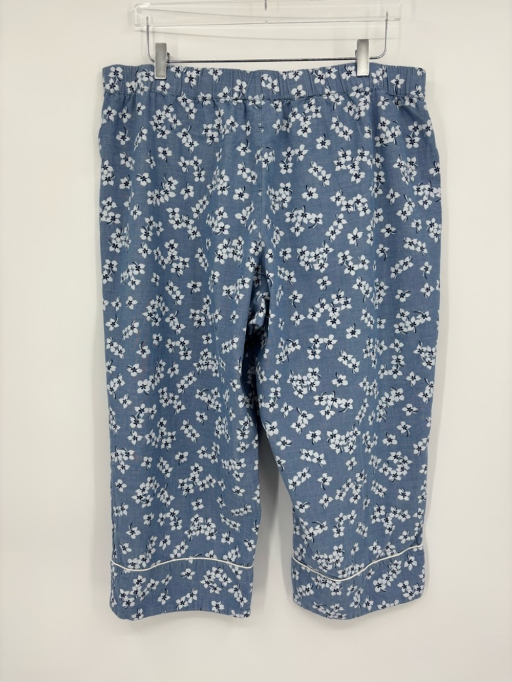 Draper James Land End Floral Chambray Pajama Set - Picture 9 of 16